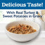 Harvest Feast Turkey & Sweet Potatoes in Gravy Recipe Wet Dog Food, 3.5-oz tub, case of 12