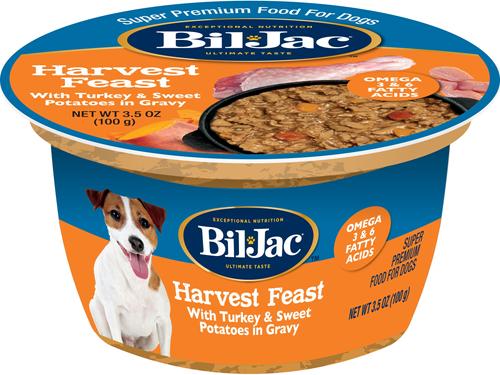 Harvest Feast Turkey & Sweet Potatoes in Gravy Recipe Wet Dog Food, 3.5-oz tub, case of 12