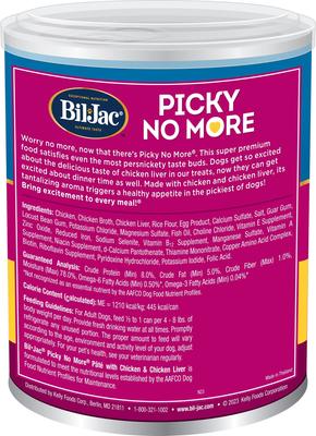 Picky No More Chicken & Chicken Liver Recipe Pate Canned Dog Food, 13-oz, case of 12