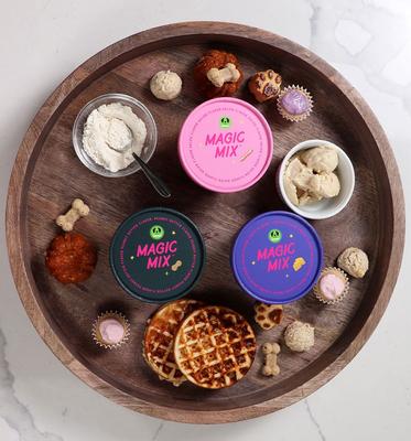 Magic Mix High-Protein Bacon Flavor with Goat Milk Baking Mix Dog Treat, 4-oz jar