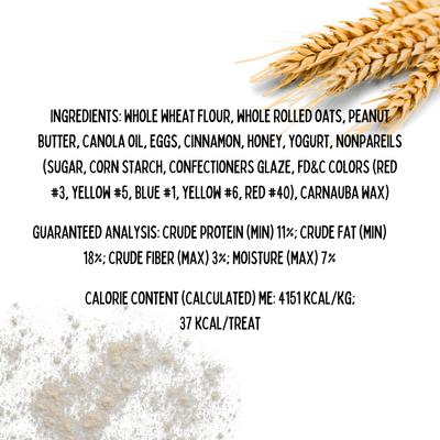 Valentine's Day Tube & Valentine's Day Caddy Peanut Butter & Honey Crunchy Dog Treats, 2 count