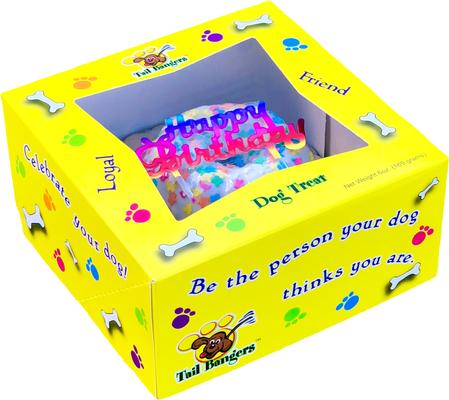 Birthday Bundt Cake & Birthday Caddy Peanut Butter & Honey Crunchy Dog Treats, 2 count