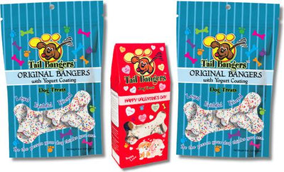 Valentine's Day Gift Pack Peanut Butter & Honey Crunchy Dog Treats, 3 count