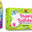 Happy Birthday Pink Bone & Birthday Caddy Peanut Butter & Honey Crunch Dog Treats, 2 count