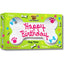 Golosinas para perros con mantequilla de maní y miel crujientes Happy Birthday Pink Bone & Birthday Caddy, 2 unidades