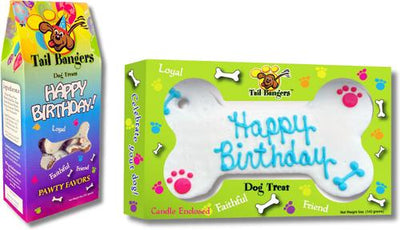 Happy Birthday Blue Bone & Birthday Caddy Peanut Butter & Honey Crunch Dog Treats, 2 count