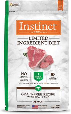Bundle: Instinct Limited Ingredient Diet Grain-Free Recipe with Real Lamb Freeze-Dried Raw Coated Dry Dog Food, 20-lb bag + Instinct Raw Boost Puppy Whole Grain Real Chicken & Brown Rice Recipe Freeze-Dried Raw Coated Dry Dog Food, 4.5-lb bag