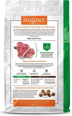 Bundle: Instinct Limited Ingredient Diet Grain-Free Recipe with Real Lamb Freeze-Dried Raw Coated Dry Dog Food, 20-lb bag + Instinct Raw Boost Puppy Whole Grain Real Chicken & Brown Rice Recipe Freeze-Dried Raw Coated Dry Dog Food, 4.5-lb bag