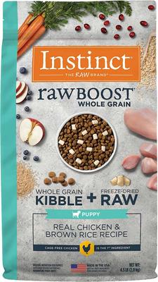 Bundle: Instinct Limited Ingredient Diet Grain-Free Recipe with Real Lamb Freeze-Dried Raw Coated Dry Dog Food, 20-lb bag + Instinct Raw Boost Puppy Whole Grain Real Chicken & Brown Rice Recipe Freeze-Dried Raw Coated Dry Dog Food, 4.5-lb bag