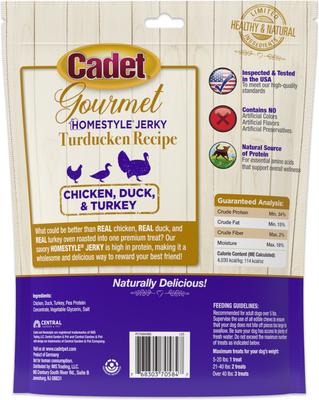 Gourmet Jerky Treats Turducken Flavor Dog Treats, 14-oz bag