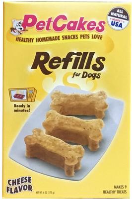 Cheese Flavor Microwavable Mix Refills Dog Treats, 6-oz box