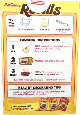 Cheese Flavor Microwavable Mix Refills Dog Treats, 6-oz box