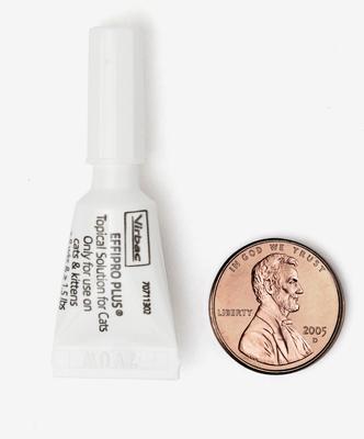 Tratamiento localizado EFFIPRO contra pulgas y garrapatas para gatos de más de 1,5 lb, 6 dosis (suministro para 6 meses)