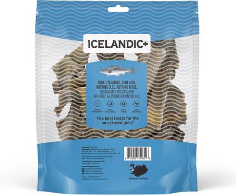 Cod Skin Pieces Dog Treats, 8-oz bag