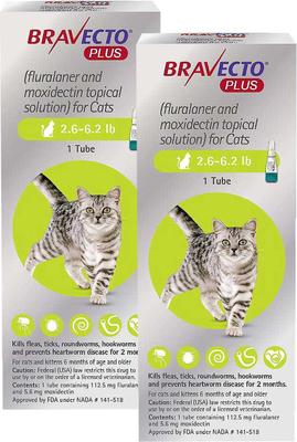 Plus Topical Solution for Cats, >13.8-27.5 lbs, (Purple Box), 1 Dose (2-mos. supply)