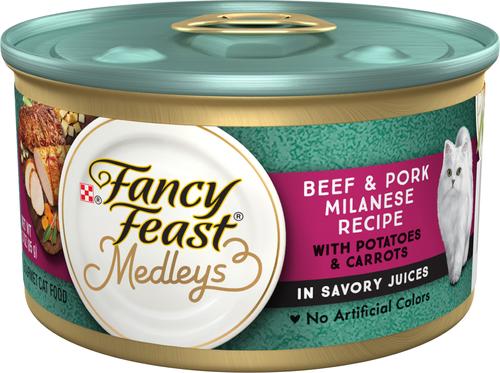 Medleys White Meat Chicken Primavera Canned Cat Food, 3-oz, case of 24