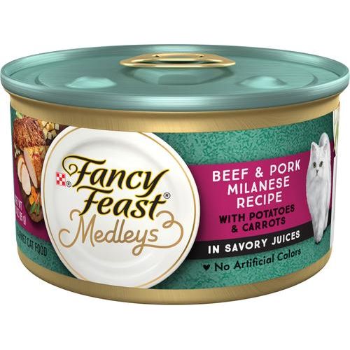 Comida enlatada para gatos Medleys Tuna Primavera, 3 oz, caja de 24