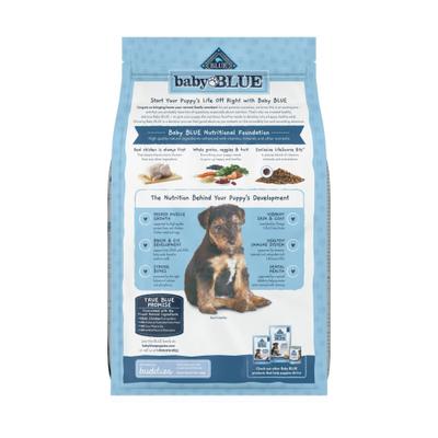 Alimento seco para cachorros Baby Blue Healthy Growth Formula con pollo natural y arroz integral, paquete de 8 lb