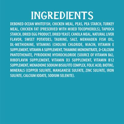 Free Spirit Deboned Ocean Whitefish & Egg Recipe Dry Cat Food, 3-lb bag