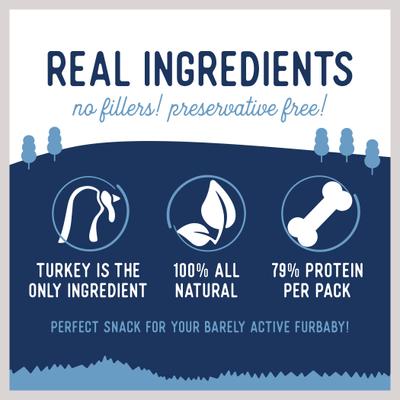 Turkey Breast Strips Dog Jerky Treats, 10-oz bag