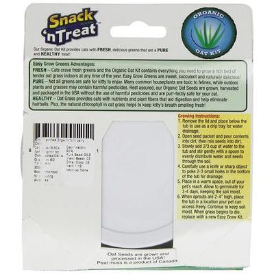 Kit de hierba de avena para gatos de fácil cultivo