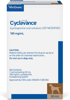 (cyclosporine modified oral solution) for Dogs, 100-mg/mL, 50-mL