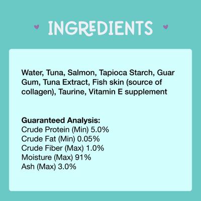 Mousse Plus Tuna & Salmon Recipe Grain-Free Lickable Cat Treats, 0.5-oz tube, case of 4