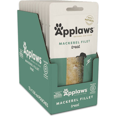 Filet Treats, Filet Caballa Filet Grain Free. 28 g, caja de 12. - Applaws