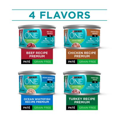 Grain-Free Variety Pack Natural High Protein Canned Cat Food, 3-oz, case of 24