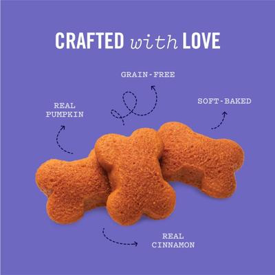 Soft Baked Woofers Grain-Free Pumpkin Dog Treats, 13-oz box