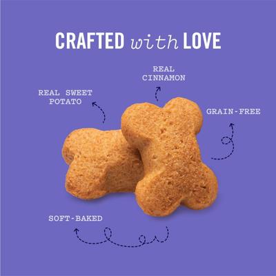 Soft Baked Woofers Grain-Free Sweet Potato Dog Treats, 13-oz box