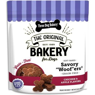 Premios para perros Savory Woofers de pavo y arándanos sin cereales, bolsa de 25 oz