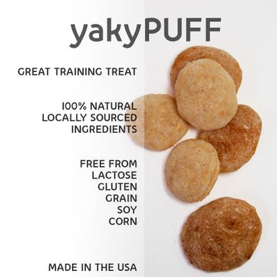 Grain-Free yakyPUFF Cheese Dog Treats, 3-oz bag
