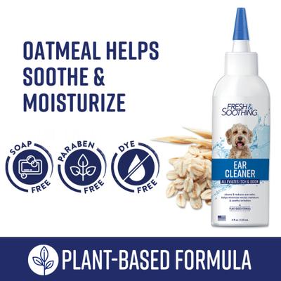 Fresh & Soothing Dog Ear Cleaner, 4-fl oz bottle