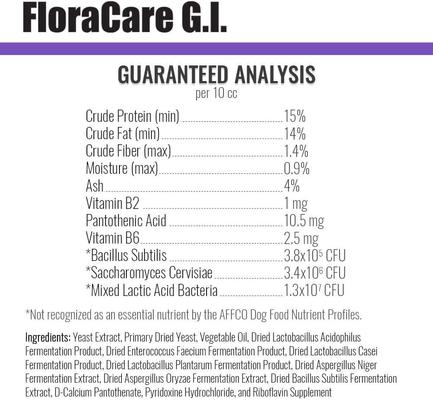 FloraCare G.I. Dog & Cat Supplement, 60-cc