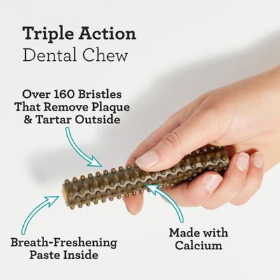 Triple Action Dental Sticks Kelp for Large & X-Large Sized Dogs, 10-oz bag, 6 count