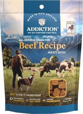 Meaty Bites Venison Grain-Free Dog Treats, 4-oz bag