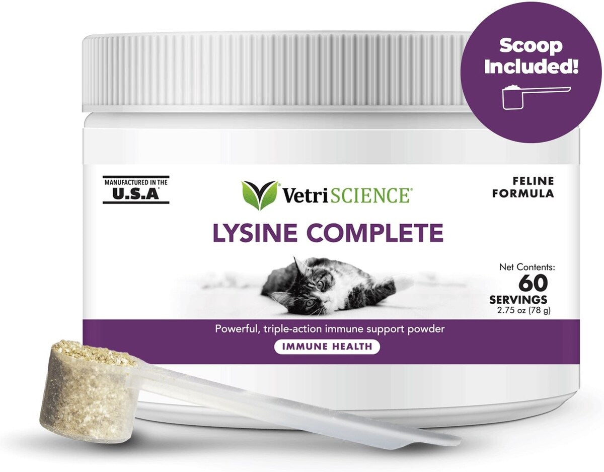 VetriScience Lysine Complete Creamy 2.75 oz (78 g) para gatos, fotografía de ficha Chewy