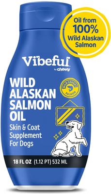 Wild Alaskan Salmon Oil Formula Liquid Skin & Coat Supplement for Dogs and Cats, 32-fl oz bottle, bundle of 2
