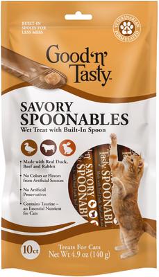 Savory Spoonables Triple Flavor Variety Pack Lickable Cat Treat, Squeezable Tube, 15 count