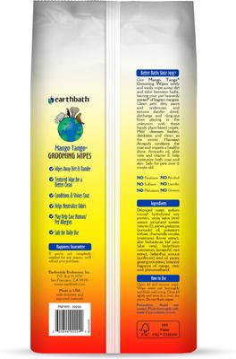 Mango Tango Cat & Dog Grooming Wipes, 100 count