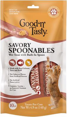 Savory Spoonables Triple Flavor Variety Pack Lickable Cat Treat, Squeezable Tube, 15 count