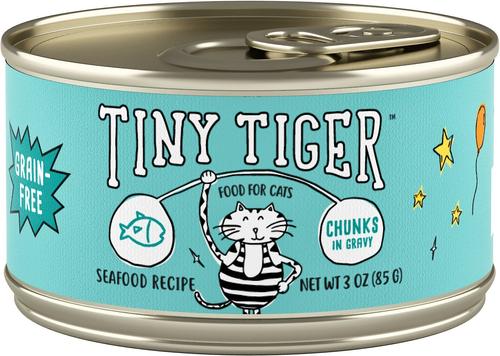 Grain-Free Chunks in Gravy Seafood Recipe Canned Cat Food, 3-oz can, case of 24