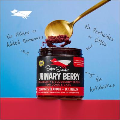 Berry Cranberry & Wild Blueberry Urinary Tract Dog Supplement, 2.64-oz jar