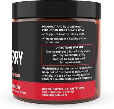 Berry Cranberry & Wild Blueberry Urinary Tract Dog Supplement, 2.64-oz jar