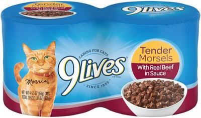 Tender Morsels con carne real en salsa, alimento húmedo para gatos, lata de 5.5 oz, caja de 4