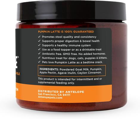 Pumpkin Latte Dog & Cat Digestive Supplement, 5-oz jar