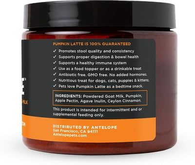 Pumpkin Latte Dog & Cat Digestive Supplement, 5-oz jar