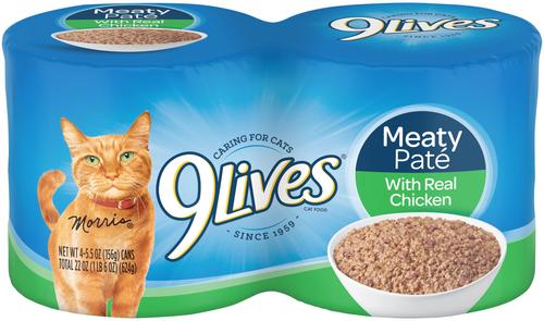 Meaty Pate with Real Chicken Wet Cat Food, 5.5-oz can, case of 4