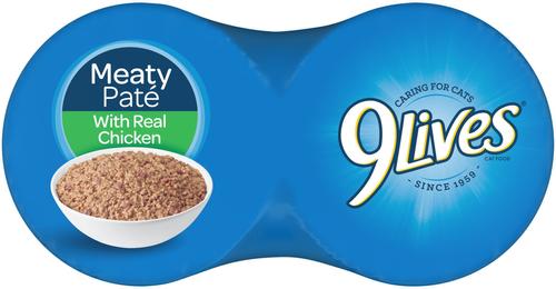 Meaty Pate with Real Chicken Wet Cat Food, 5.5-oz can, case of 4